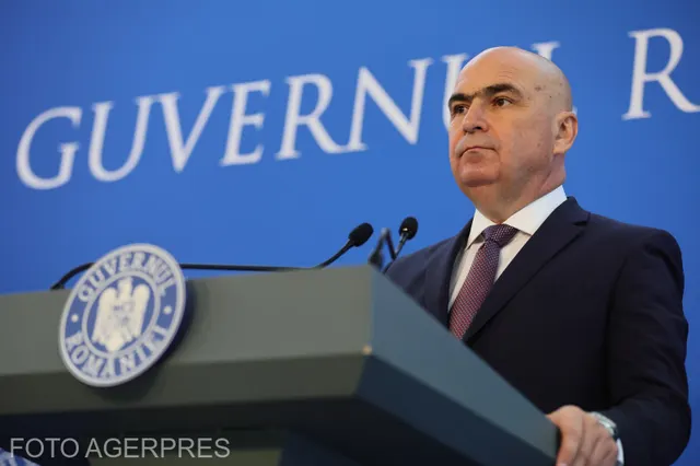 Ilie Bolojan la pupitrul Guvernului României, în septembrie 2025